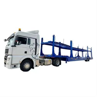 China 12 Tire Number Hydraulic Car Hauler Carrier Transport Semi Truck Trailer With ABS for sale