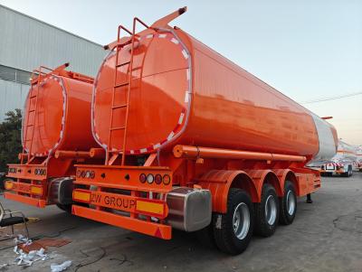 China 1820mm Tread Oil Fuel Tank Semi Trailers with Safety Valve and API Air Operated Valve for sale