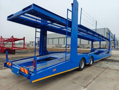 China 3 eixos de veículo transportador camião reboque semi-reboque para transporte de veículos de carga de 50 t à venda