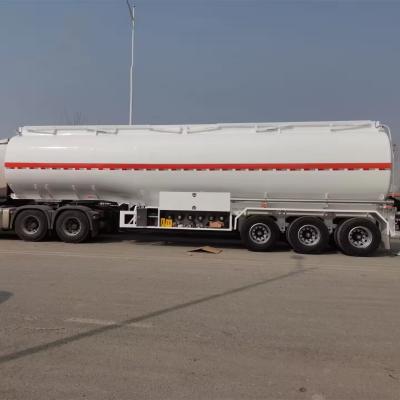 China 3 Axle 45000 Liters Stainless Steel Aluminum Alloy Diesel Fuel Tank Prices Manufacturers for sale