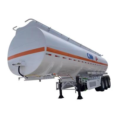 China Tread 1820mm Flatbed 50000L Diesel Oil Tanker Trailer 42000 liter Fuel Tank Halve trailer Te koop