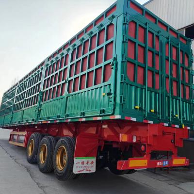 China Cargo Trailer 2 3 4axle 30 80t Fence Cargo Semi Trailer for Cargo Transportation for sale