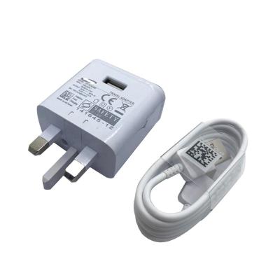 China Uk charger+type-c cable S8 Uk Charger Cable Set 3 Pin 5V 9V 12V Fast Wall Charger For Samsung Galaxy S8 S9 S10 for sale