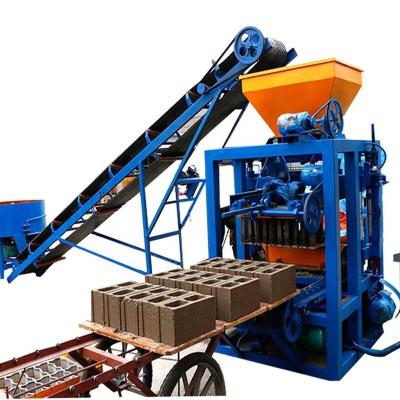 China Garment Shops QT4-24 Customized Automatic Mini Concrete Hollow Making Block Making Machine For Sale for sale