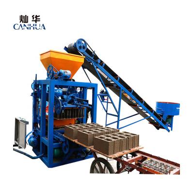 China Building Material Stores QT4-24 Mini Burning Free Concrete Hollow Brick Block Making Machine For Sale UK for sale