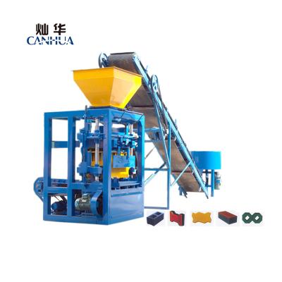 China Construction worksÂ   QT4-24 Small Semi Automatic Concrete Hallow Block Maker Machine And 8 Inch Block Casting Machine for sale