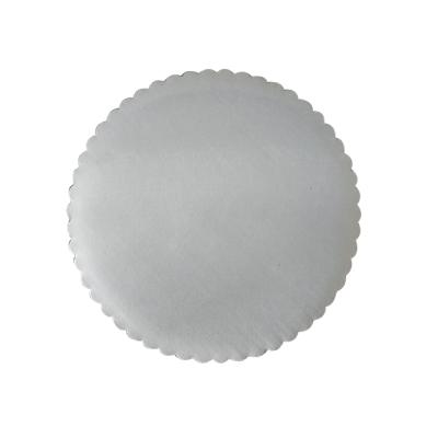 China Wavy Cake Decorating White Cake Circle Pizza Circle Cake Pad for sale