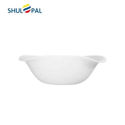 China Viable Impact Resistant High Opal White Glass Salad Bowl for sale