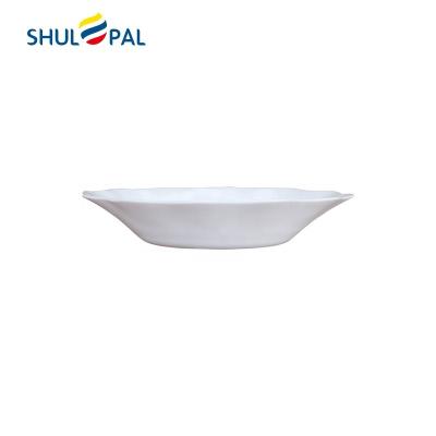 China White Opalware Viable Tempered Glass 8 Inch Soup Dish for sale