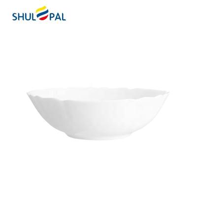 China Viable microwave safe opal glass dinnerware 9 inch salad bowl for sale