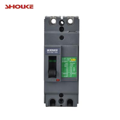 China 2P 100A SKC EZC molded case circuit breaker MCCB shouke factory EZC for sale