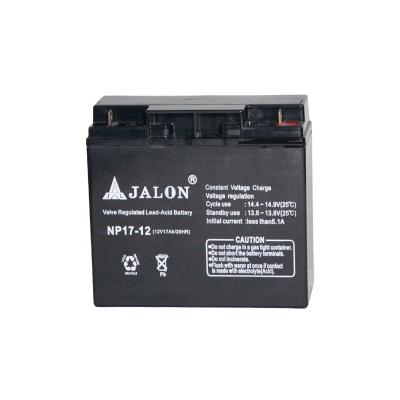 China Maintenance Free Lead Acid Battery Operation Jalon Power Standby Mains Battery 12v 17ah Price for sale