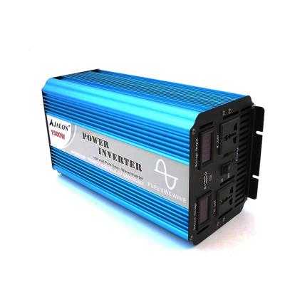 China Guangzhou 1500watt Solar Pure Sine Wave Inverter Power Supply With Display Assy Batteries Inverter Trojan 452*150*107MM for sale