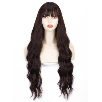 China Long Body Wave Wigs Synthetic Hair Water Wave Wigs Curly Heat Resistant Synthetic Hair Wigs Colored Women Synthetic Wavy Heat Resistant Fiber for sale