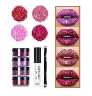 China New Waterproof Glitter Lip Gloss Set Cool Color Lipstick Personality Private Label Lip Gloss Wholesale for sale