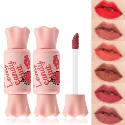 China Waterproof Lip Gloss Candy Shape Lip Gloss Moisturizing Waterproof Lasting Lipstick Liquid Lip Makeup Cosmetic for sale