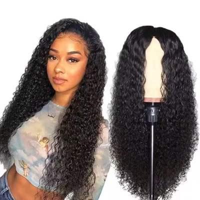 China 2021 Hot Selling Long Curly Hair Chemical Fiber Hair Wig African Curly Wig 2021 Silky Straight Human Hair Wholesale Virgin Full Small Small for sale