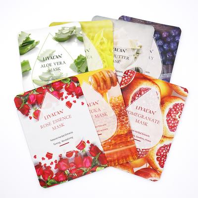 China Damage 7PCS Face Maskss Release Organic Herbal Extract Moisturizing Face Care Mascarillas Facials Vitamin C Fruit Sheet Facial Maskss for sale