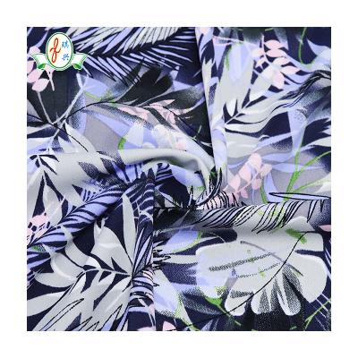 China Factory direct sales waterproof comfortable and breathable High-performance polyester fiber High-textured 100% polyester crepe printing flower for sale