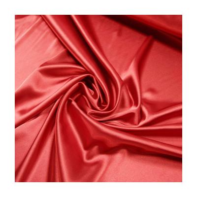 China Fashion Waterproof Hot Gloss Durable And Breathable Polyester Fiber Polyester Satin Fabrics for sale