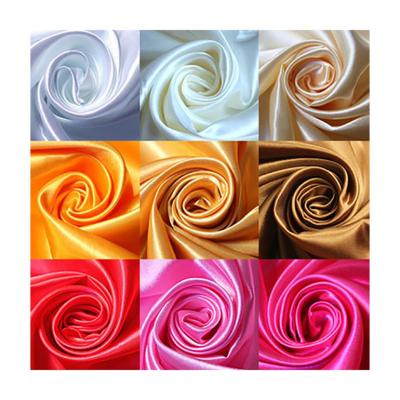 China Classic design lightweight body type waterproof strength is fashion All-match polyester fiber cotton elastic satin fabric for sale