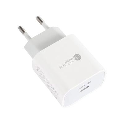 China Hot Selling Power Usb Power Supply 2022 Type C Adapter Fast Type C Wall 18 Watt Phone Adapter USB Adapter for sale