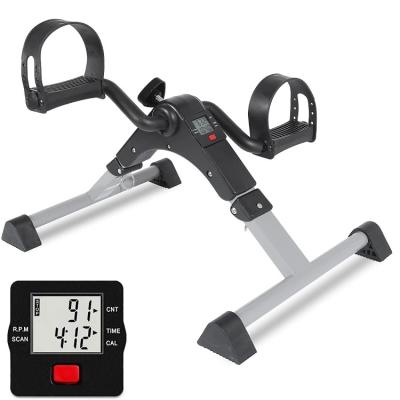 China Wellshow Sport Mini Cycle Under Desk Folding Exercise Bike Pedal Home Test Program Use With Display Screen for sale