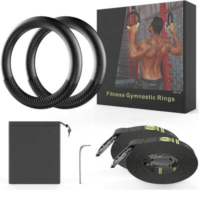 China Portable Sport ABS Wellshow Rings Strength Training Cross Fitness Gymnastic Ring for sale