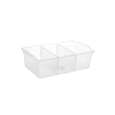 China Wholesale Custom Cosmetic Container Drawers Case Jewelery Makeup Stored Clear Plastic Storage Box With Dividers Storage Box for sale