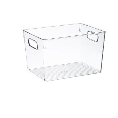 China Small Desktop Clear Plastic Acrylic Makeup Storage Organizer Box Sundries Cosmetic Stored Bins for sale