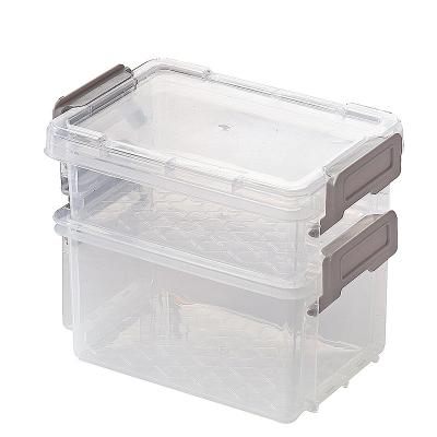 China Desktop Traditional Stackable Organizer Plastic Storage Packaging Box Set for sale