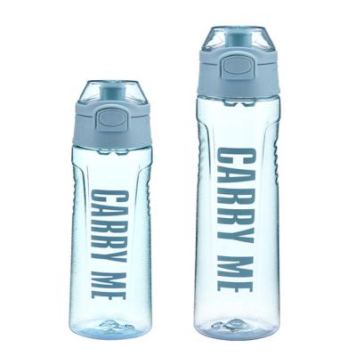 China 600ml 750ml Plastic Bike Stocked Recycling Running Water Drinking Gym Motivational Sports Water Drinking Bottle for sale