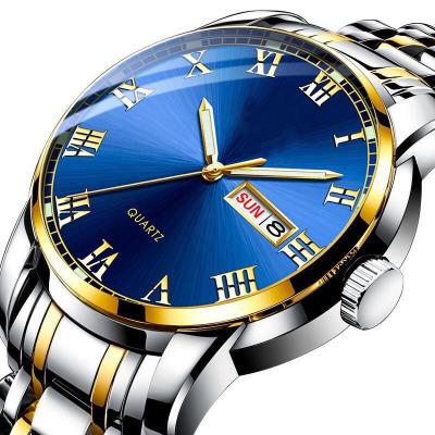 China Luxury Chronograph Price In Shenzhen Western Fashion Gold Men's Custom Fortune Alloy Classic Quartz Waterproof Watches for sale