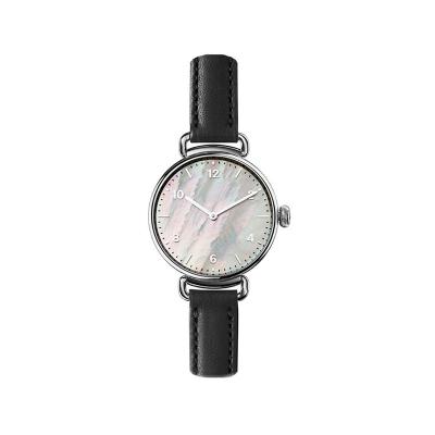 China Water Resistant Quartz Leather Slim Womens Watch Pearl Japan Movt. Stainless Steel Back Lady Quartz Watches Price for sale