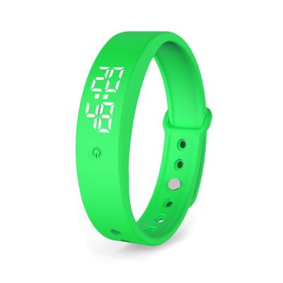 China Alarm Luxury Vibrate Fitness Waterproof Silicone Customized LED Display Men's Sports Wristbands Smart Watch for sale