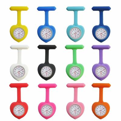 China Silver Cheap Multi Colors Silicone Heart Nurse Soft Watch In Stock Pouch for sale