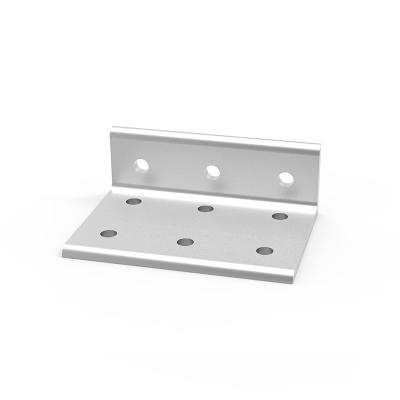 China CNC Aluminum 6200 9 Hole Inside Corner Bracket Slot Bracket 30 Accessories For Aluminum Profile Connecting for sale