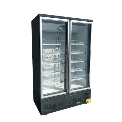 China Commercial Single-Temperature Deli Upright Beverage Display Cooler Clear Glass Door Refrigerator for sale