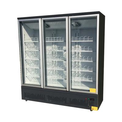 China Single-temperature Pepsi Commercial Upright Glass Door Beverage Cooler Display 2 Door Refrigerator for sale