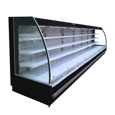 China High Efficient Single-temperature Restaurant Upright Drinks Display Fridge With Freezer For Supermarket for sale