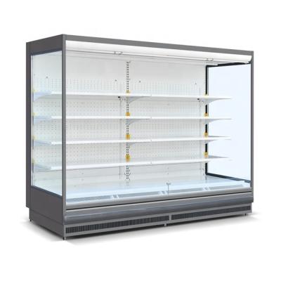 China High Quality Air Curtain Display Freezer Single-temperature Chiller Cabinet For Supermarket for sale