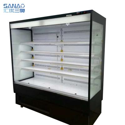 China Commercial Single-Temperature Supermarket Multideck Open Fridge For Vegetables And Fruit Showcase for sale