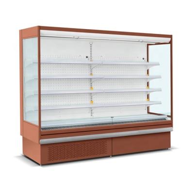 China Single-temperature Open Supermarket Air Curtain Multidecks Refrigerator Showcase Plug In for sale