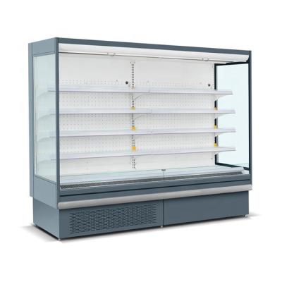 China Single-temperature Supermarket Multideck Display Showcase Supermarket Refrigerator For Fruits And Vegetables for sale