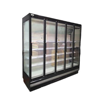 China Single-Temperature 2 Door Display Fridge Glass Deli Beverage Cooler for sale