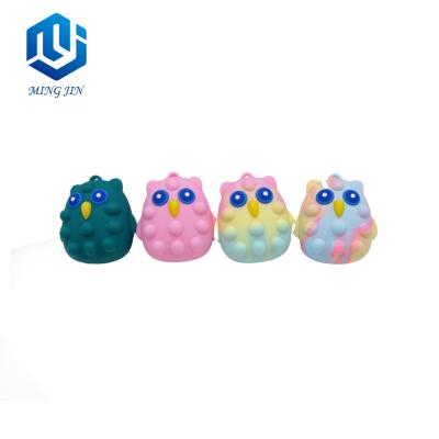 China Ingot hot sale owl shape new factory price fidgety person toys snap ingot for sale