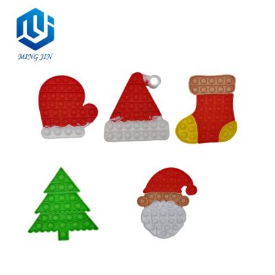 China New Set New Hot Selling Christmas Hat Tree Shape Puzzle Stirring People Toys For Children for sale