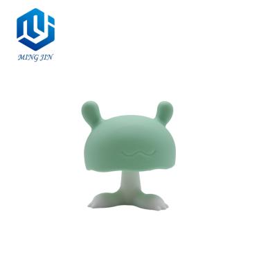 China Soft Toy New Arrived Mushroom Babi Item Silicone Infant Baby Teether Toy for sale