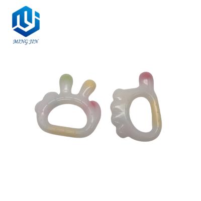 China Baby ware new fashion silicone hand train baby ware wholesale baby teether toys for sale