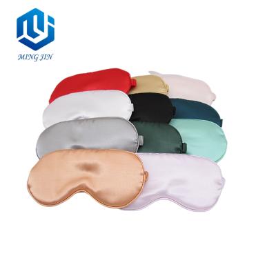 China Shading Manufacture Best Selling Lightweight Satin Eye Sleep Mask Set For Gift for sale